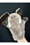 Mouth Moving Plush Donkey Elephant Frog Crocodile Giraffe Lamb Cow Duck Toy Hand Puppet - 7