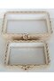 Rectangular Knitted 2-Piece Basket Organizer Gift Bundle Dowry Box