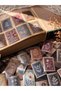 Boxed Vintage Stamp Themed Sticker Set Scrapbook Bullet Journal Stickers - 3