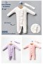 Baby Girl Ruffle Long Sleeve Ribbed 6-Piece Romper Set