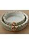 Round 2 Piece Knitted Basket Organizer Gift Bundle Dowry Holder Towel Makeup Box - 4