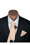 Limited Edition Salmon Eyelet Hand Sewn Tie & Handkerchief - 2