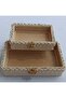 Rectangular Knitted 2 Piece Basket Organizer Gift Bundle Dowry Holder - 4