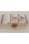 Knitted Towel Basket 3 Pieces 30*50 Scalloped Cotton Towel Basket Gift Bundle Dowry Holder - 2