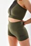 Black Tulle Detailed Khaki Crop - 2
