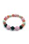 Genuine Certified Yemen Agate-Larimar-Kunzite-Emerald-Hematite Natural Gemstone Bracelet - 3