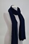 Bamboo Shawl Cotton Non-Ironing 4 Seasons Tulle Non-Stick Anti-Sweat Shawl Navy Blue