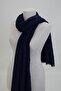 Bamboo Shawl Cotton Non-Ironing 4 Seasons Tulle Non-Stick Anti-Sweat Shawl Navy Blue - 2