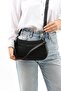 Genuine Leather Women's Baguette Shoulder Bag - 3