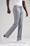 Slimfit Summer Jogger Pants with Half Elastic Waist and Threaded Thin Stripes - 3