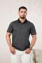 Men's Regular Fit Classic T-shirt - Collar and Pocket, Patterned - 2