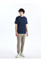 Crew Neck Short Sleeve Printed Men's T-Shirt - 3