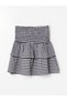 Plaid Women's Skirt with Elastic Waist - 7