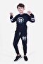 3-Piece Xtreme-Casual-New York Printed Double Pocket Boys' Black-Grey-Navy Blue Tracksuit Set - 4