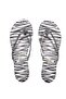 Women's Zebra Patterned Flip Flops