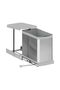 S-2572.G Stainless Body Trash Can with Telescopic Rail 24 Lt - 2