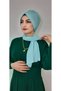 Tesettür Yüzücü Design Swimming Cap (Sea and Pool Cap), Matching with the Swimsuit and Swimwear Top in Aqua Green. - 3