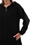 Women's Casual Sports Two-Piece Tracksuit Set - Black - 6
