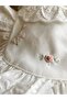 Eyelet Embroidered Branch Floral Newborn Romper and Hat - 3