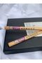 Japanese Bamboo Chopsticks with Old Woman Figure 1 Pair