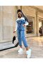 denim fabric jumpsuit - 2