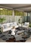 Shape Collection Multicolored Butterflies Woven Base Modern Decorative Carpet 36 - 5