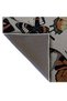 Shape Collection Multicolored Butterflies Woven Base Modern Decorative Carpet 36 - 2