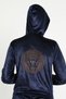 Women's Athlete Hooded Velvet Bottom-Top Tracksuit Set - 7