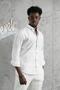 Paneled Collar Buttoned Cotton Slimfit Summer Shirt - 4