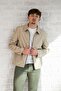 Collared, Zippered, Lined, Regular Fit Spring Coat - 2