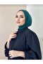 Emerald Women's Snap Fastener Hijab Scarf Bonnet Shawl