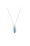 Natural Stone Turquoise Stone Pandula Cut Whether Necklace or Keychain |   Gift Natural Stone - 2