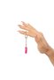 Natural Stone Pink Agate Stone Nail Cut Keychain |   Gift Natural Stone - 2