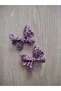 Girl Child Baby Clip Buckle 2 Pack Butterfly Clip Buckle Lilac - 2