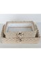 Rectangular Knitted 2-Piece Basket Organizer Gift Bundle Dowry Box - 6