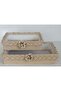 Rectangular Knitted 2-Piece Basket Organizer Gift Bundle Dowry Box - 4