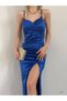 Trend Esinty Women's Strappy Satin Fabric Evening Dress (Colorful) - 4