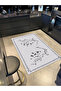 Map Patterned Woven Base Carpet and Washable Carpet Miravip10251 - 2