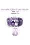 Amethyst Natural Stone Wide Cut Rolex Bracelet