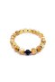 Custom Cut Citrine - Hematite Natural Stone Bracelet with 10mm Zircon Findings - 4