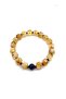 Custom Cut Citrine - Hematite Natural Stone Bracelet with 10mm Zircon Findings - 3