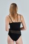 Women's Black Combed Cotton Tank Top Panties Camisole Set Women's Lingerie Set - 6