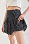100% Woven Viscose Elastic Metraj Printed Skirt with Shorts - 3