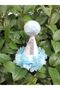 1 Year Birthday Pompom Crown Bandana Funnel White / baby blue