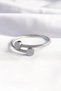 316L Steel Silver - Twist Bracelet and Ring Combination with Oval Accessories - 4