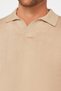 Slim Fit Slim Fit Polo V-Neck Men's Stone Knitwear Sweater - 4