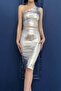 Women's One Shoulder Shiny Evening Dress Bustier - Party Bustier - 5