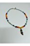 Ethnic Design Feather Figured Authentic Bohemian Short Necklace No:13