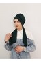 Tesettür Yüzücü Design Swimming Cap (Sea and Pool Cap), Matching with the Swimsuit and Swimwear Top, Emerald Green. - 2