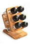 Julia 6-Piece Spice Rack Set with Wooden Stand - 4